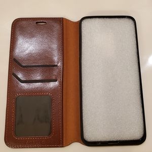 Samsung Galaxy S9 Plus Brown Wallet Case
